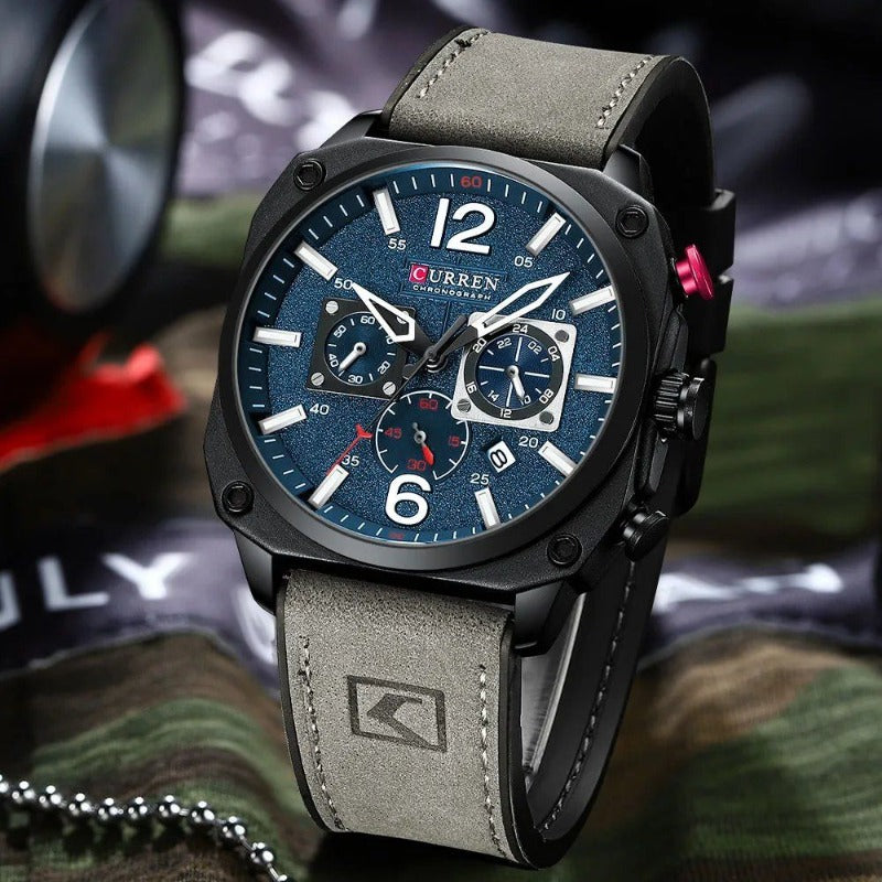 Business Leather Quartz Watch™ - Olsen & Olsen