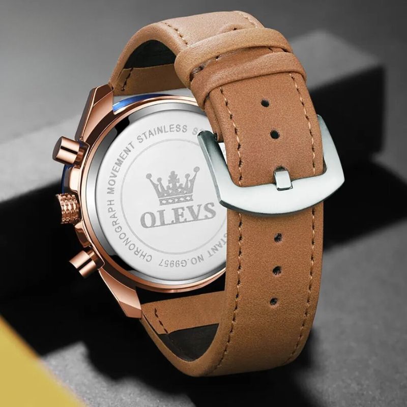Classic Leather Quartz Watch™ - Olsen & Olsen