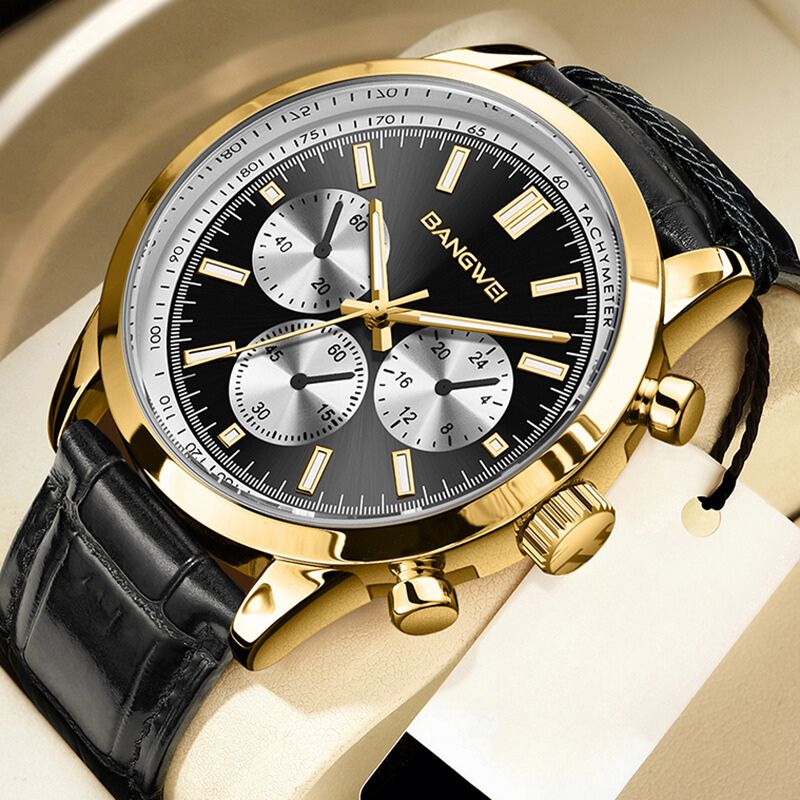 Military Casual Leather Quartz Watch™ - Olsen & Olsen