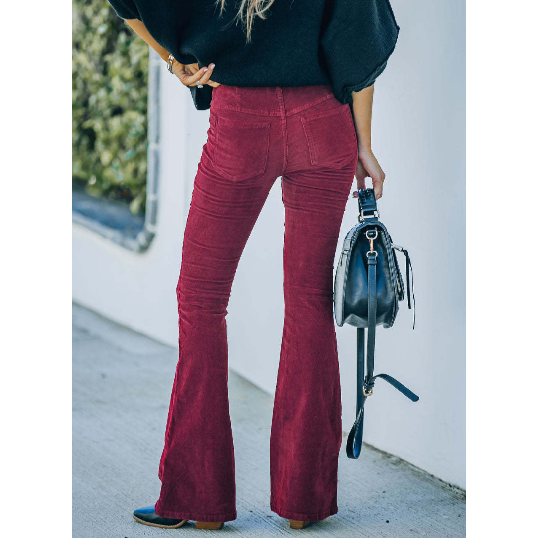 Chloe I Flared Corduroy Pants