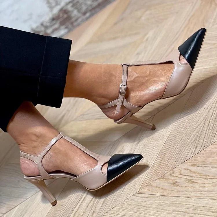 Ida | Two-Tone Pointed Pump
