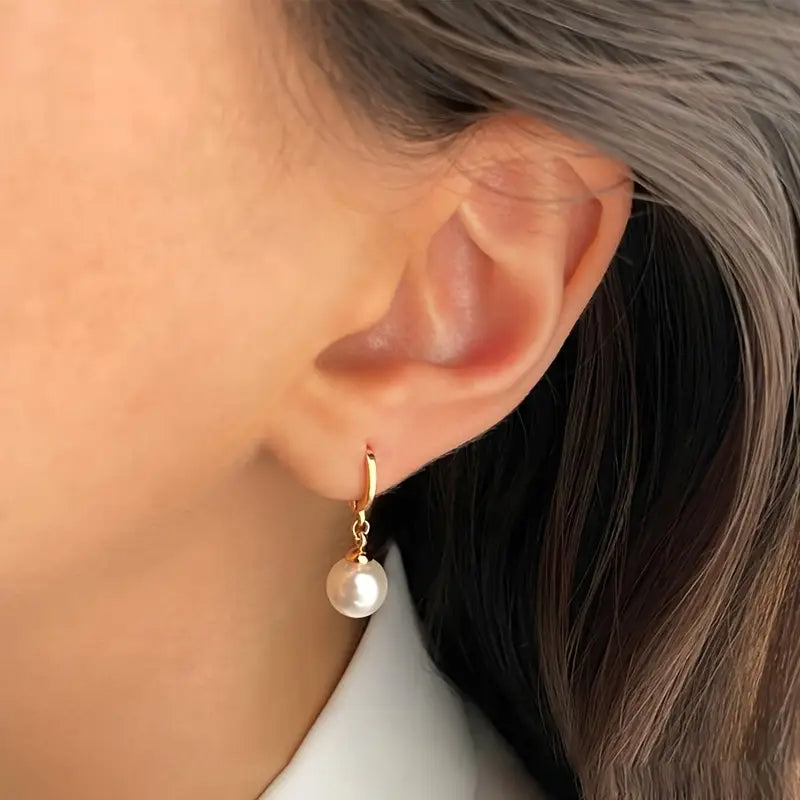 Cali Golden Grace Pearl Jewelry Set | Gold