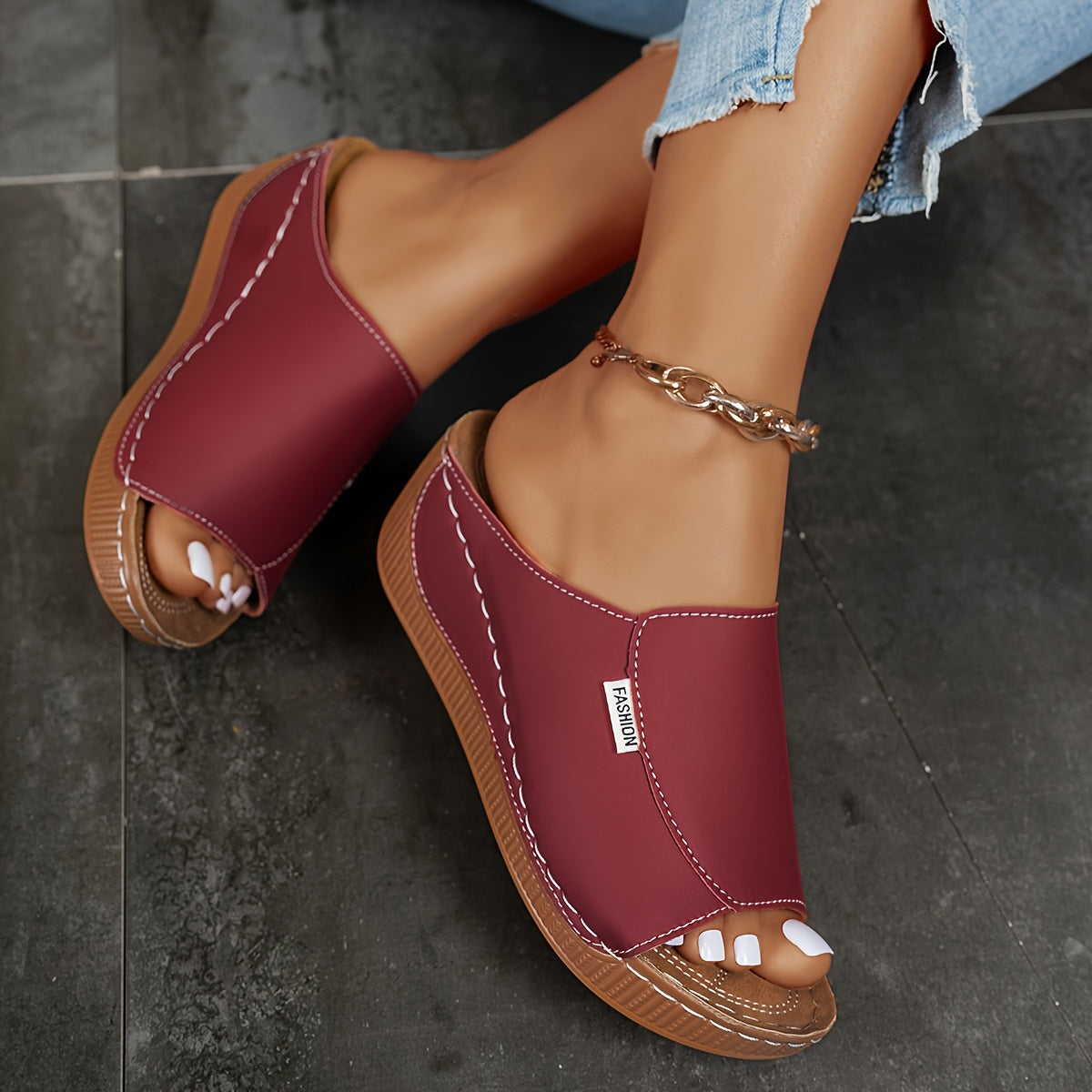 Orthocomfort™ | sandal with 2.36 inches comfort sole