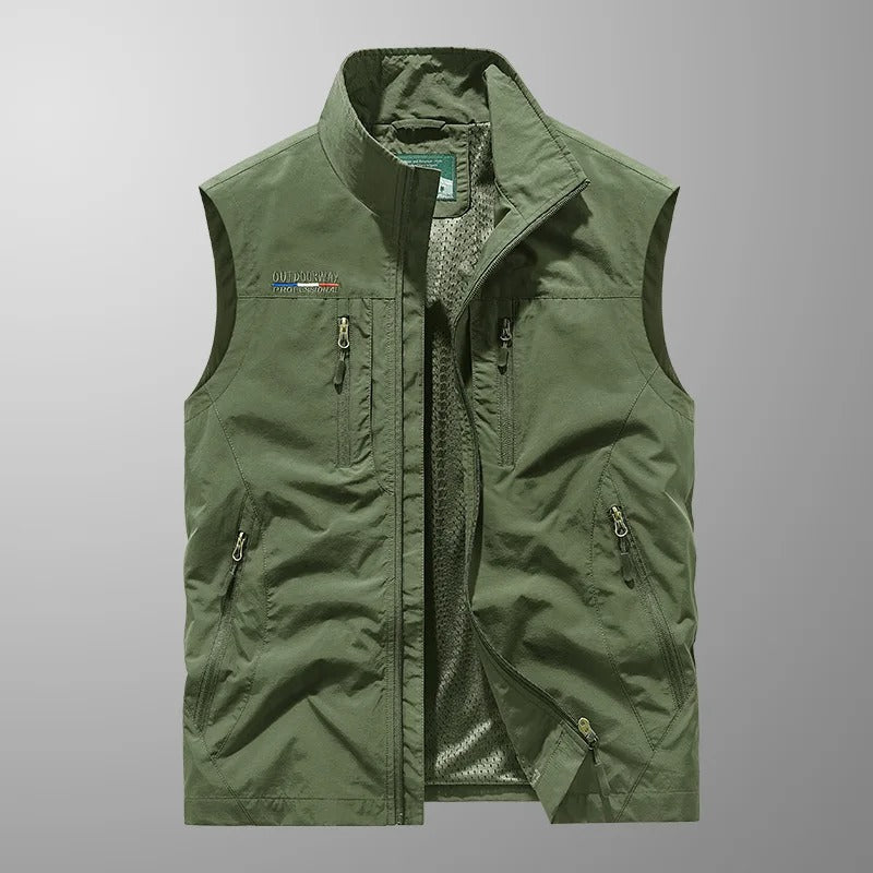 Tauno™ | Cargo Vest with Many Pockets – Lightweight, Practical, and Ready for Adventure