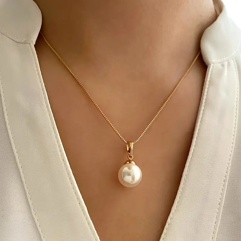 Cali Golden Grace Pearl Jewelry Set | Gold