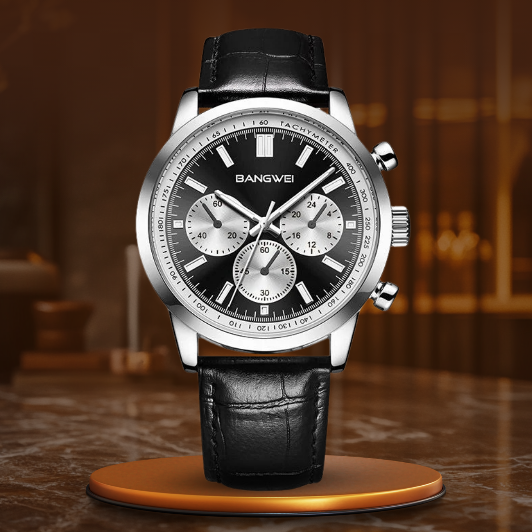 Military Casual Leather Quartz Watch™ - Olsen & Olsen