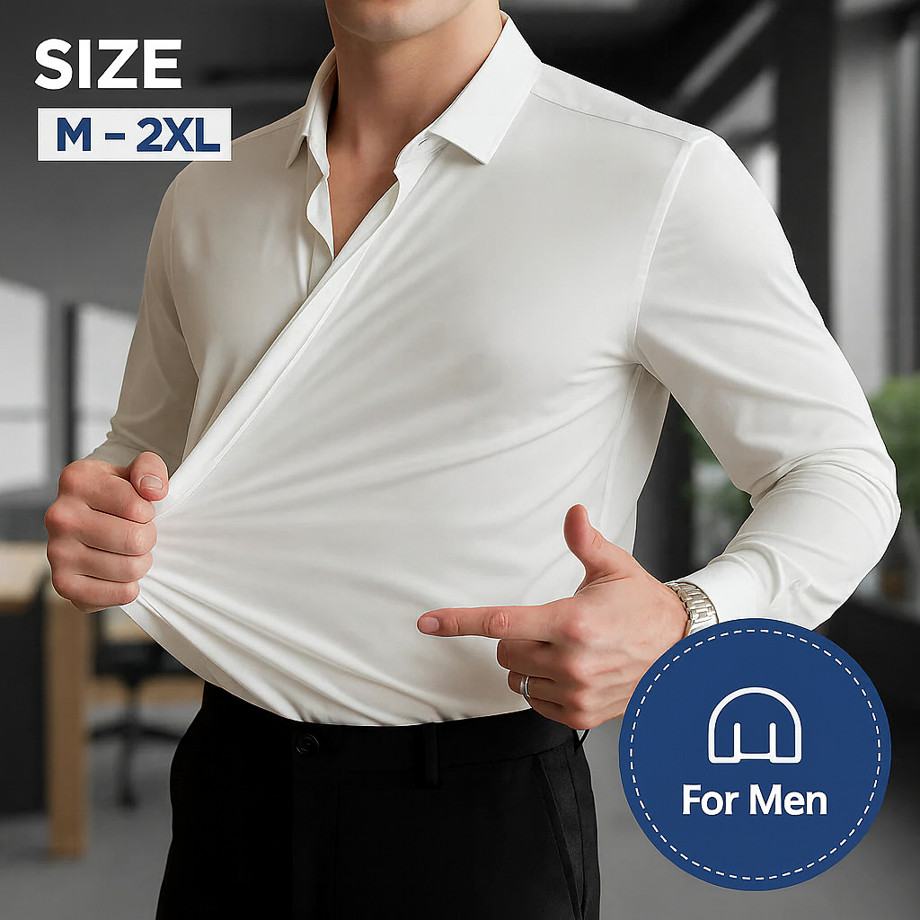 Laluna® | Wrinkle-Free Stretch Shirt for Men