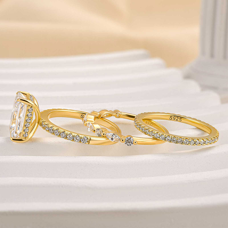 Kali Set of 3 Wedding Rings Jaily | Gold
