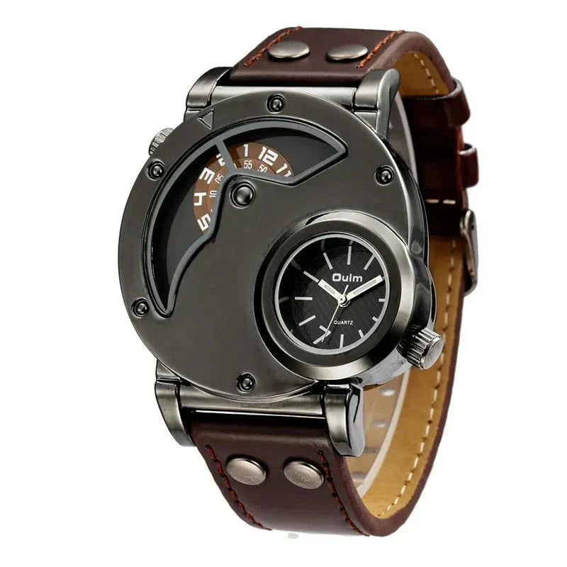Olsen & Olsen Luxury Dual Time Quartz Watch