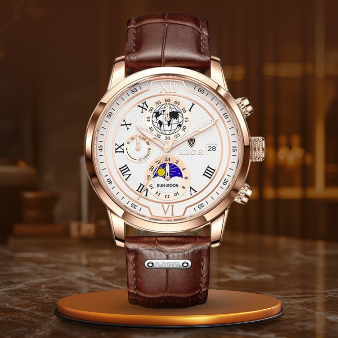 Premium Leather Chronograph Watch™ - Olsen & Olsen