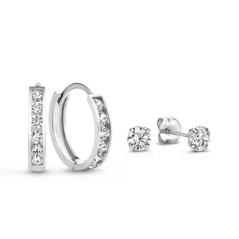 Bryn Brillane Stone Earring Set | Gold