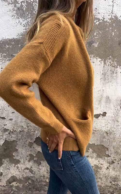 Odessa - Knitted Cotton Jacket with Zipper