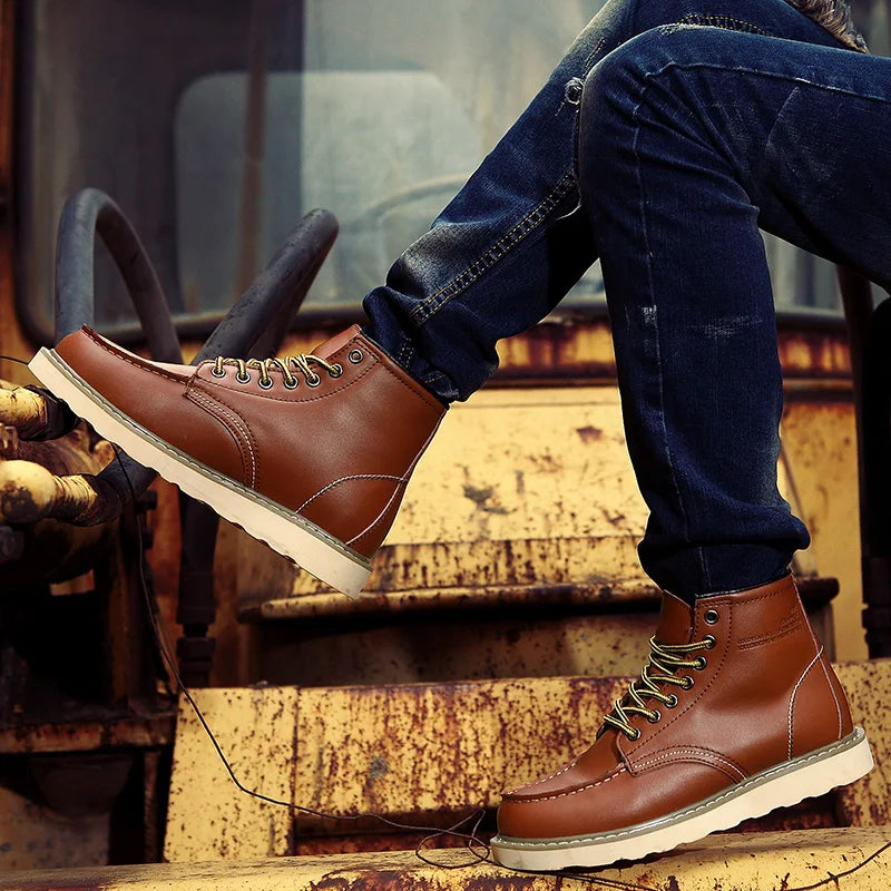 Samuel I Genuine Leather Retro Boots