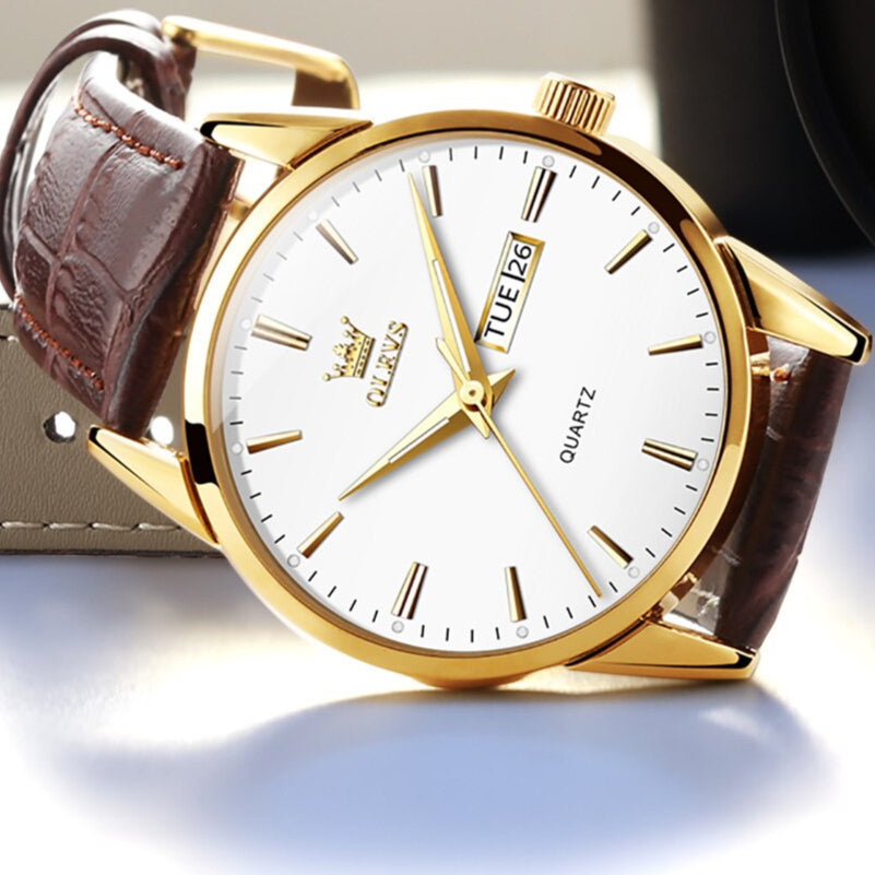 Luxury Business Leather Watch™ Olsen & Olsen