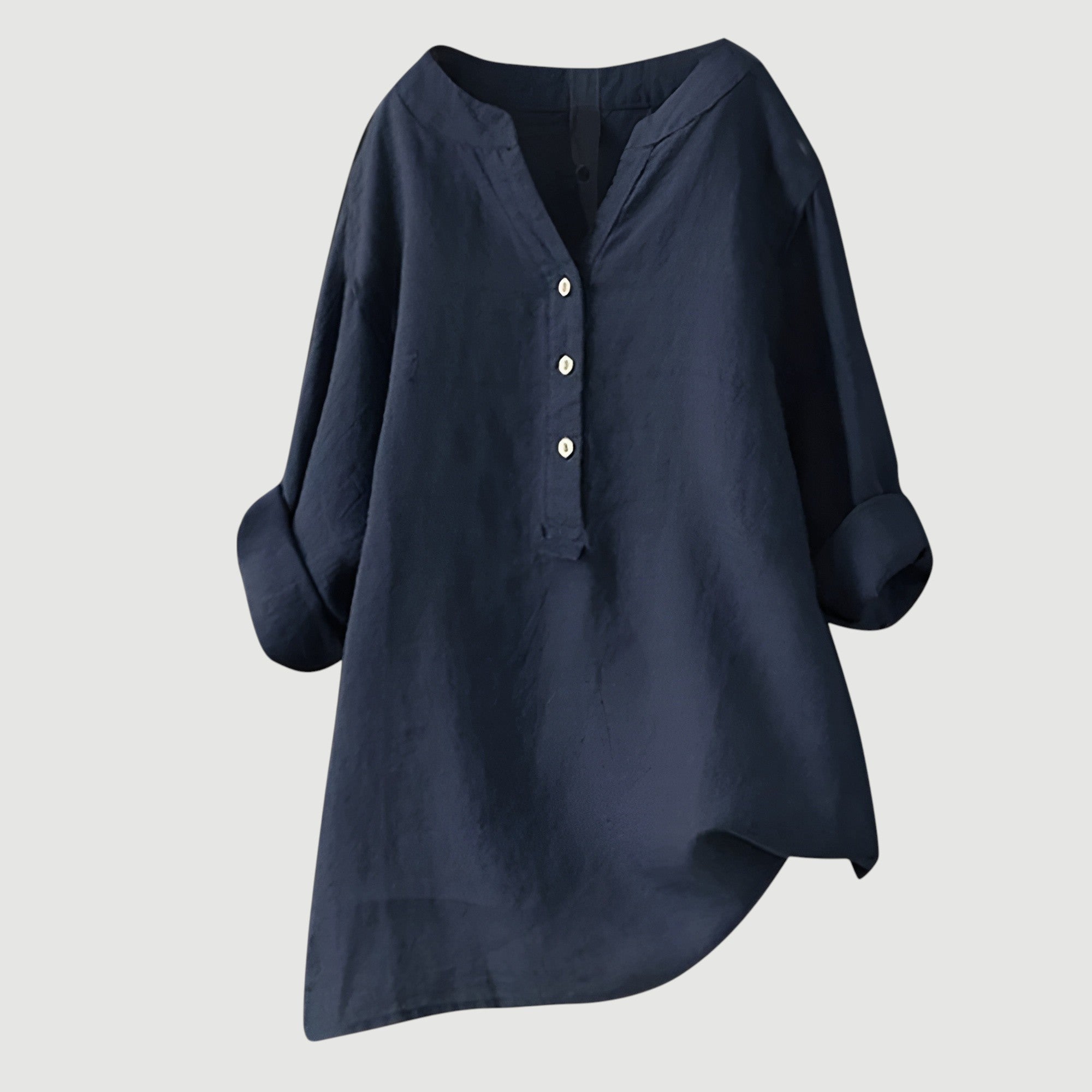 Freja™ - Airy and Comfortable Linen Shirt with Buttons