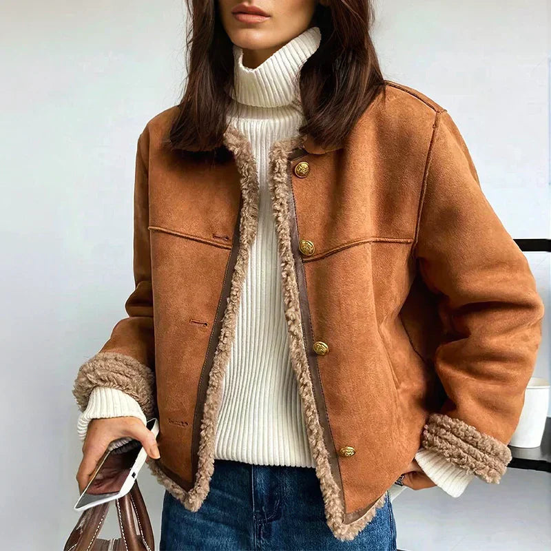 Eviana | WARM AND REFINED LEATHER JACKET