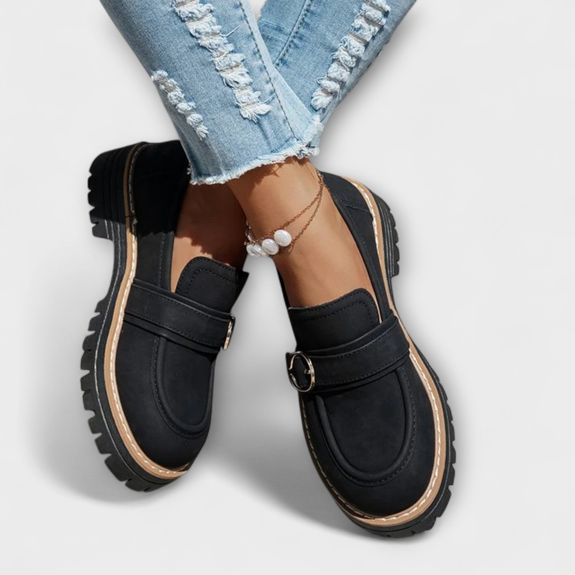 Fiora – Casual Loafers with Round Toe