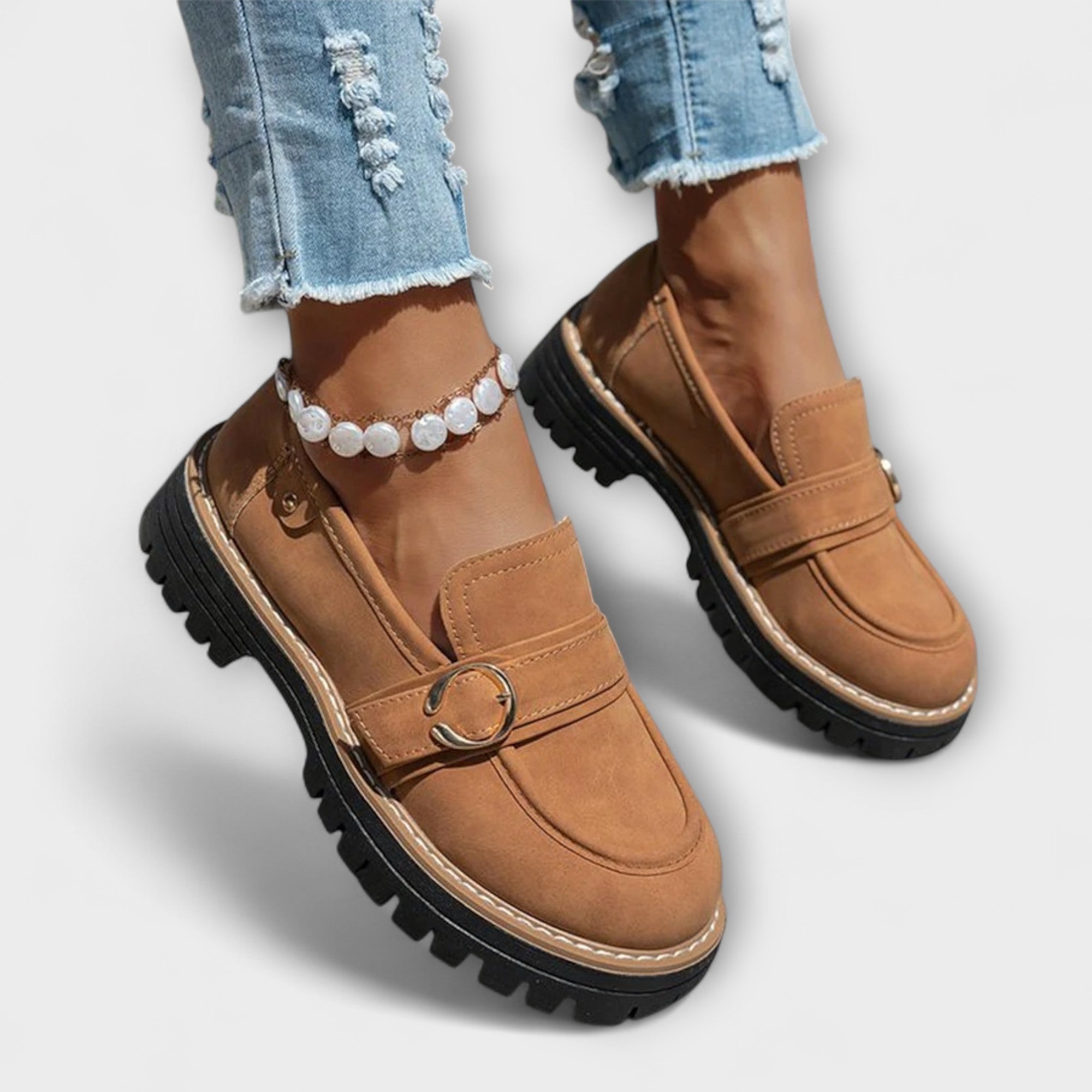 Fiora – Casual Loafers with Round Toe