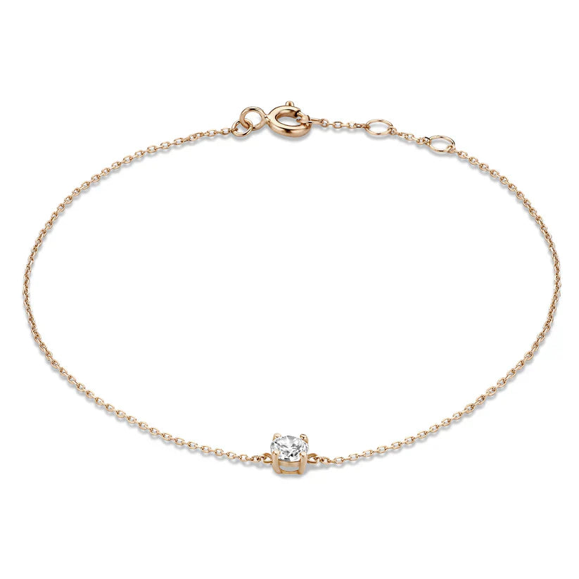 Dana Moissanite Stone Bracelet | Gold