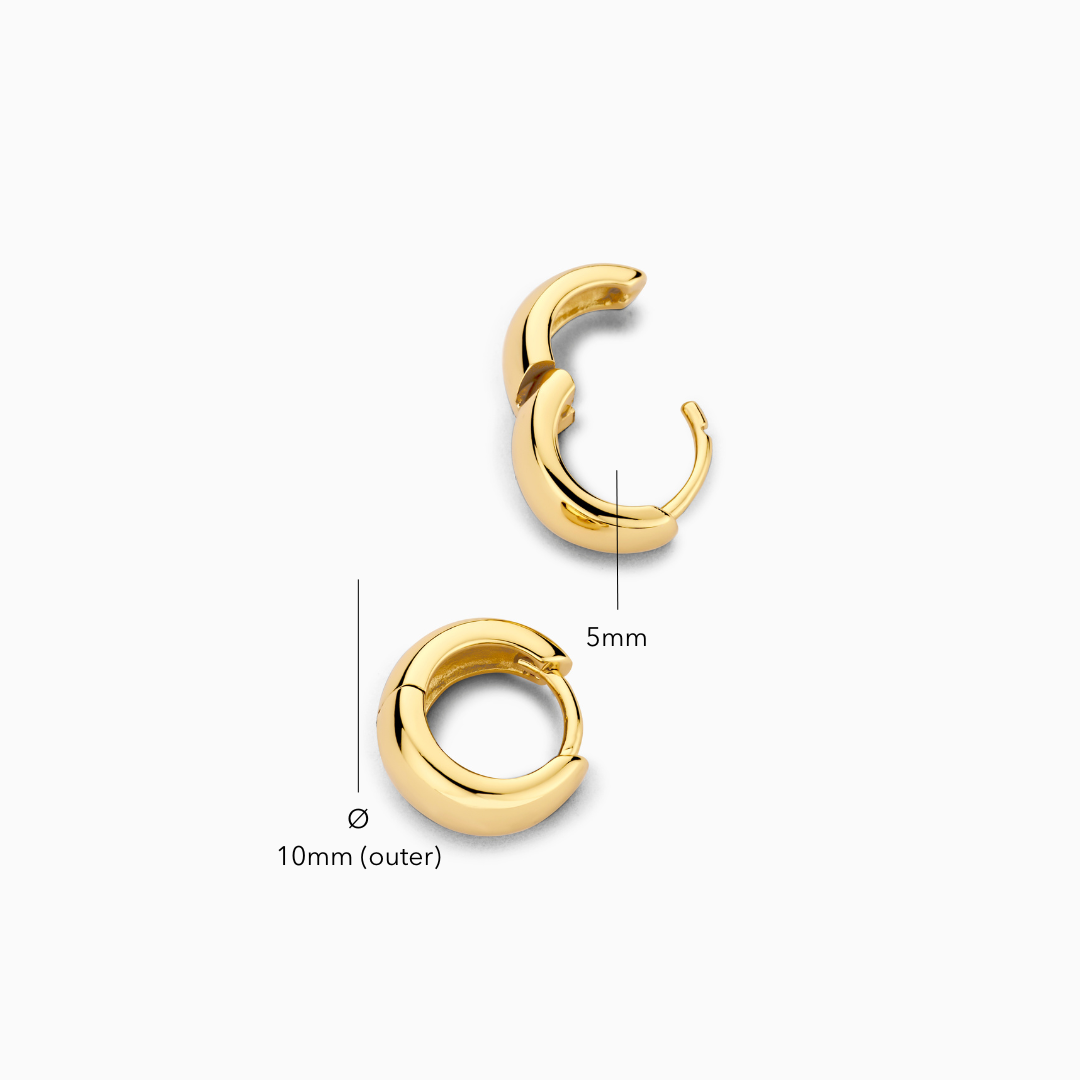 Aria Mini hoops Rue | Gold