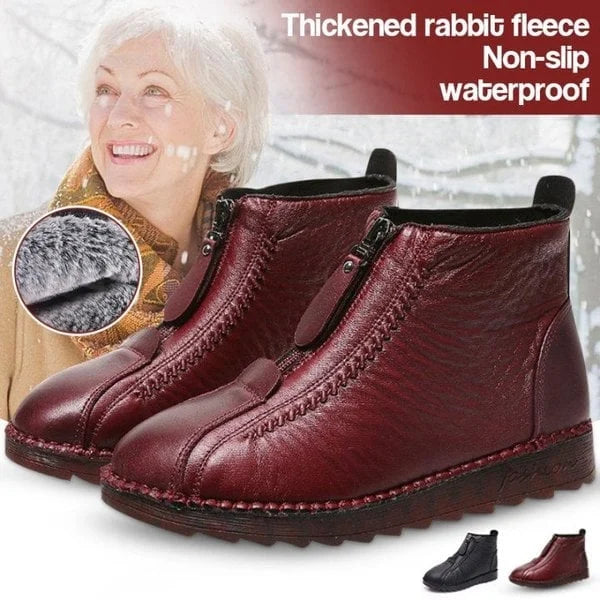 🔥Last Day Promotion – 50% Discount - Women's Non-Slip Natural Leather Ankle Boots