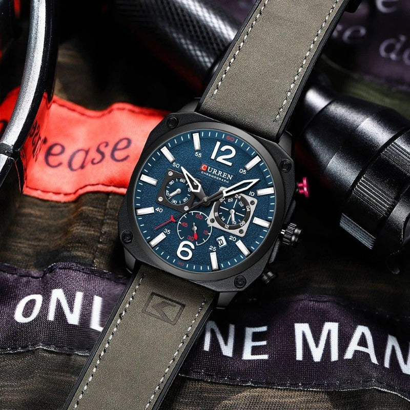 Business Leather Quartz Watch™ - Olsen & Olsen