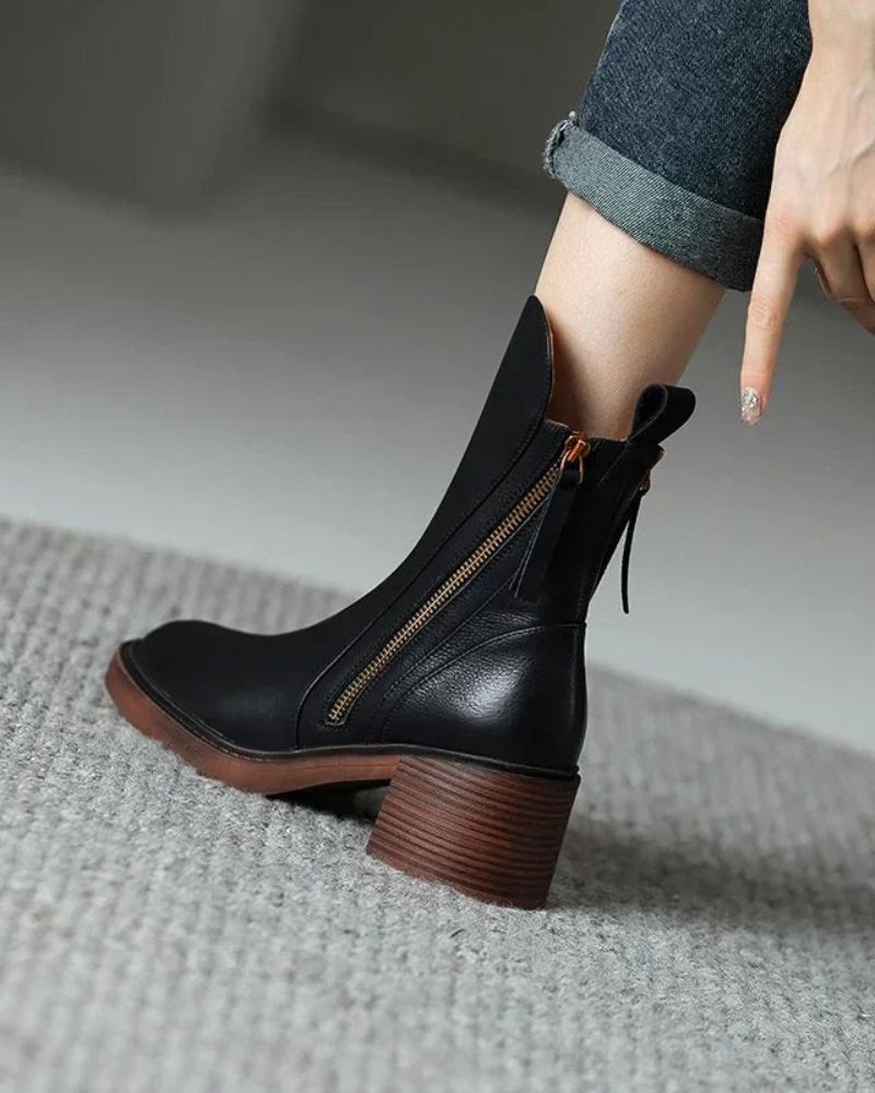 Joyce | Leather Ankle Boots