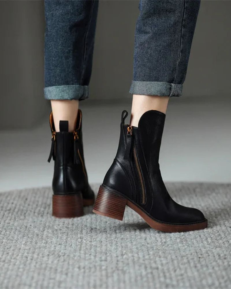 Joyce | Leather Ankle Boots