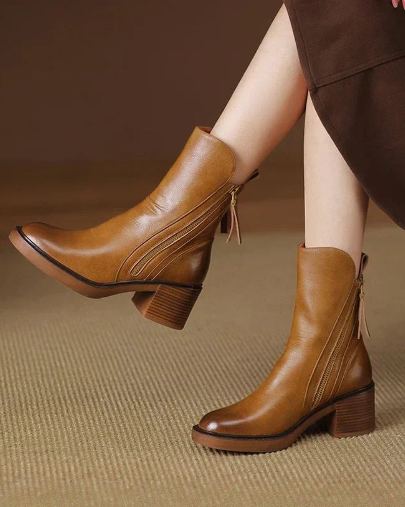 Joyce | Leather Ankle Boots