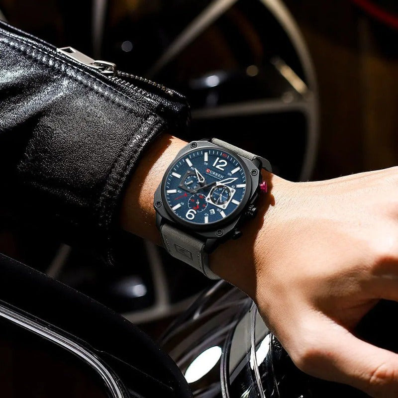 Business Leather Quartz Watch™ - Olsen & Olsen