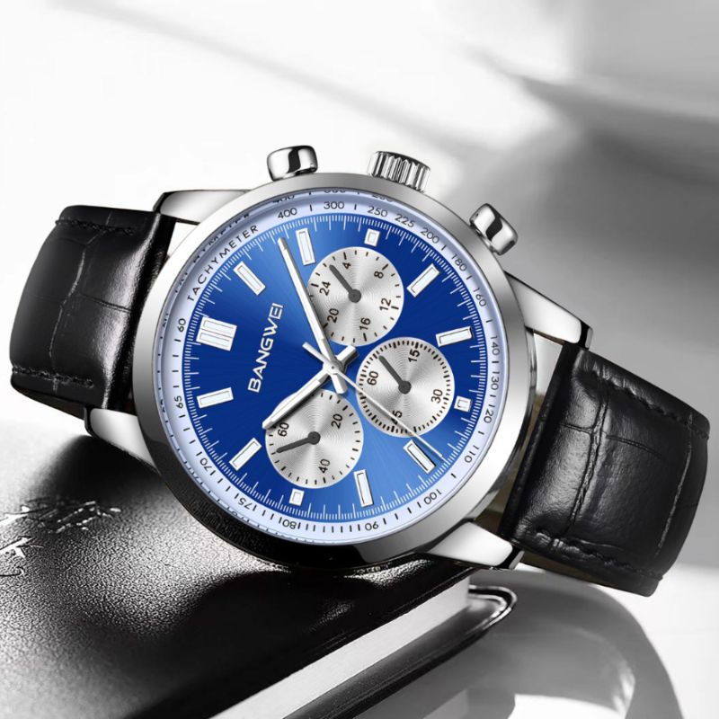 Military Casual Leather Quartz Watch™ - Olsen & Olsen
