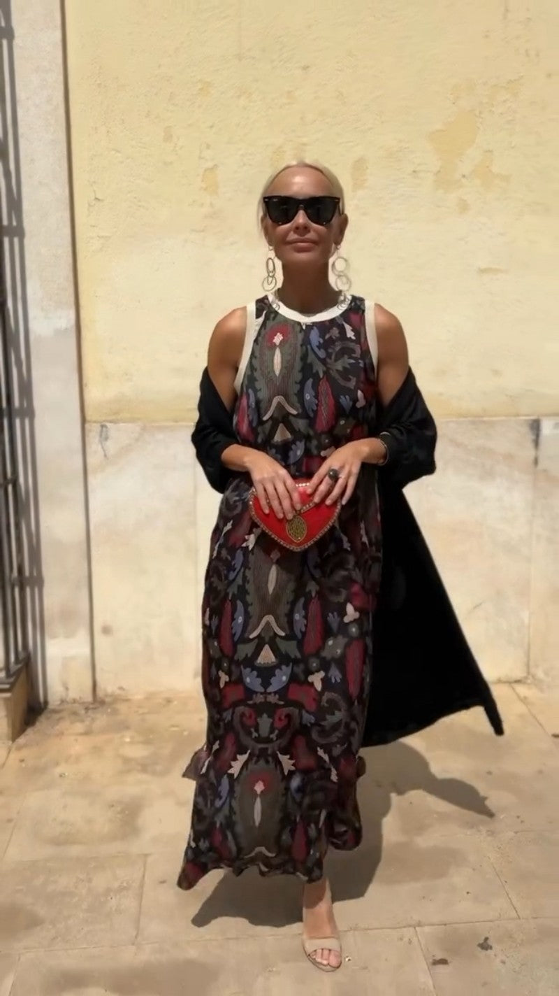 Gracia | Elegant Long Dress with Matching Shawl