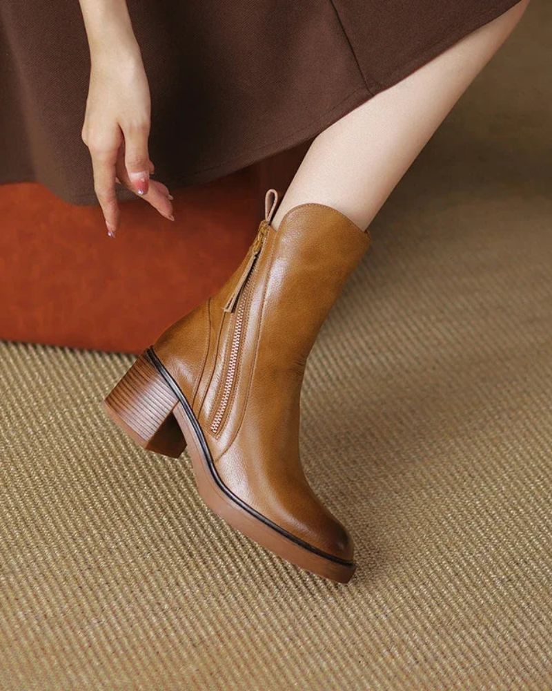 Joyce | Leather Ankle Boots