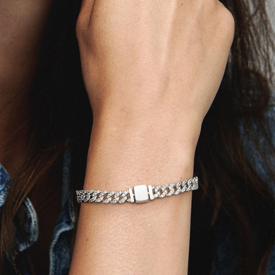 Joie Cuban Pavé Bracelet | Gold