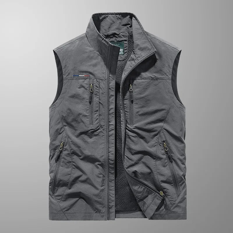 Tauno™ | Cargo Vest with Many Pockets – Lightweight, Practical, and Ready for Adventure