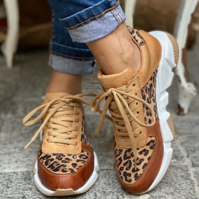 Kate | Comfortable Sneakers with Leopard Print