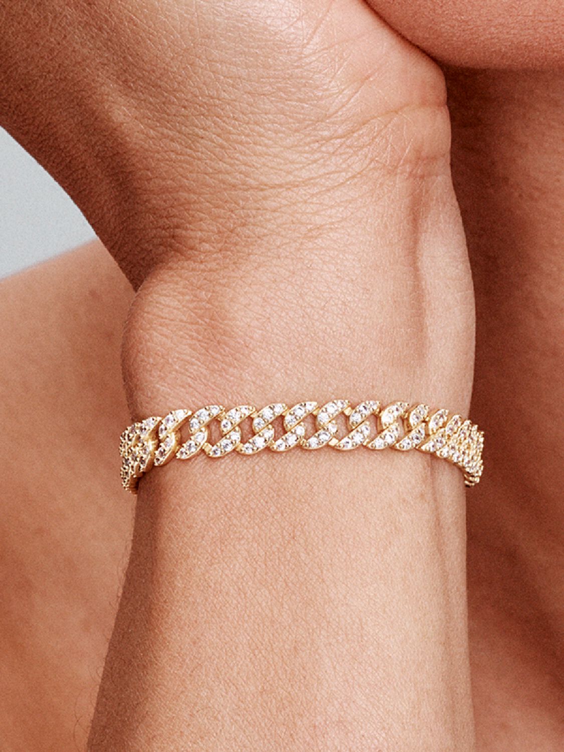 Joie Cuban Pavé Bracelet | Gold
