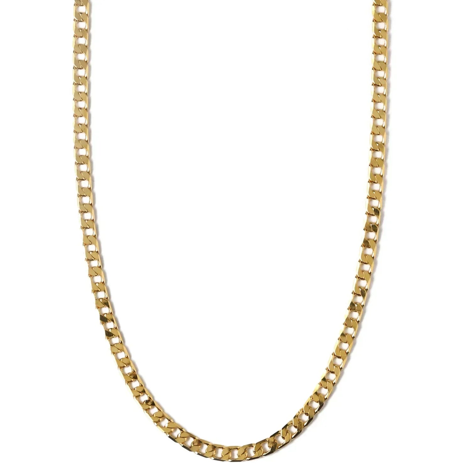 Enid Flat link chain necklace | Gold