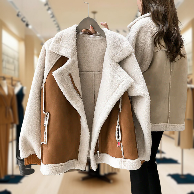 Stella - Zip-Up Faux Fur Jacket