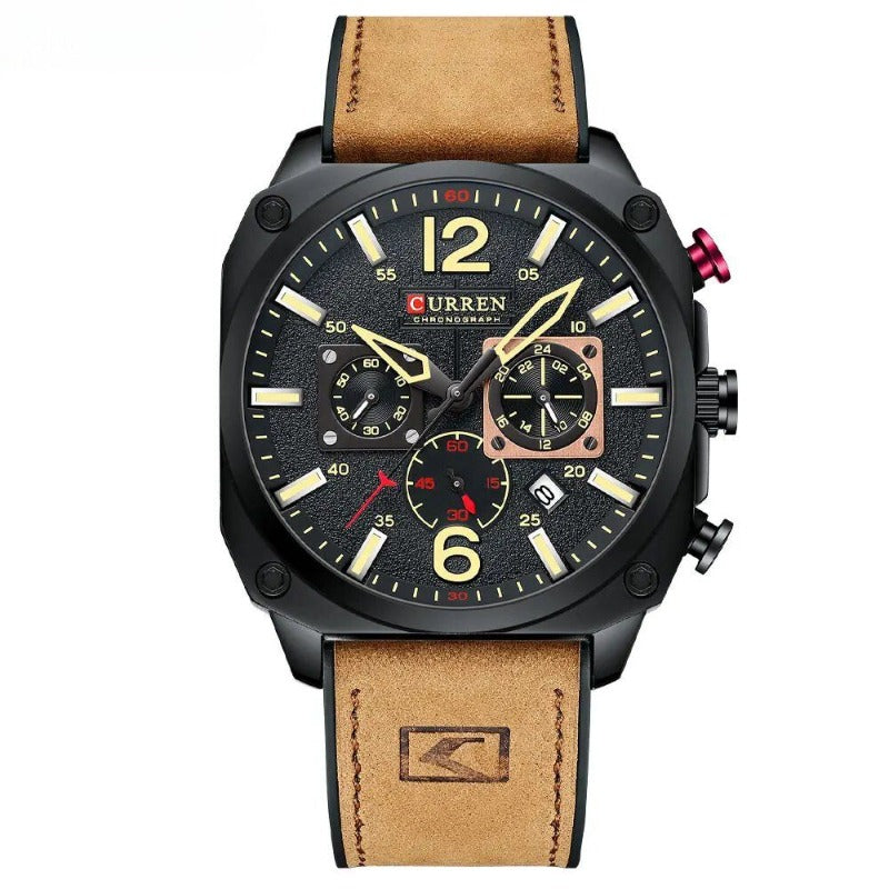 Business Leather Quartz Watch™ - Olsen & Olsen