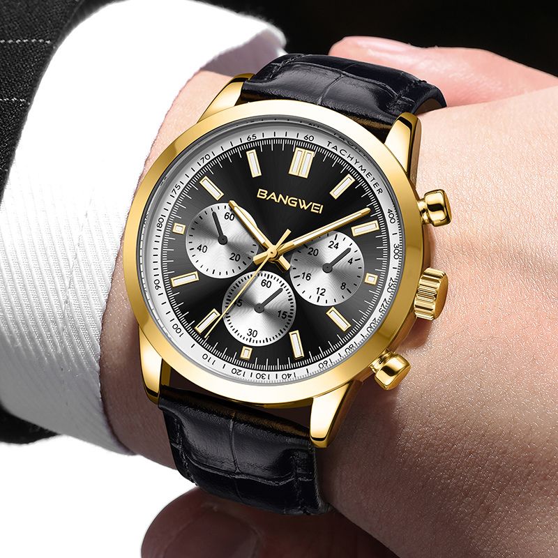 Military Casual Leather Quartz Watch™ - Olsen & Olsen