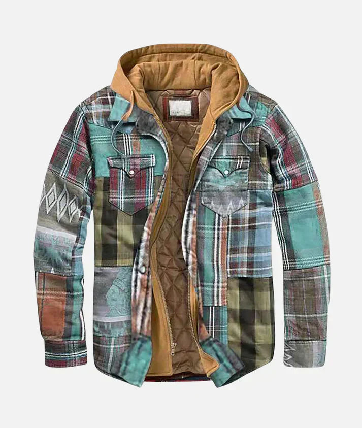 Romeo | Elegant Patchwork Plaid Jacket