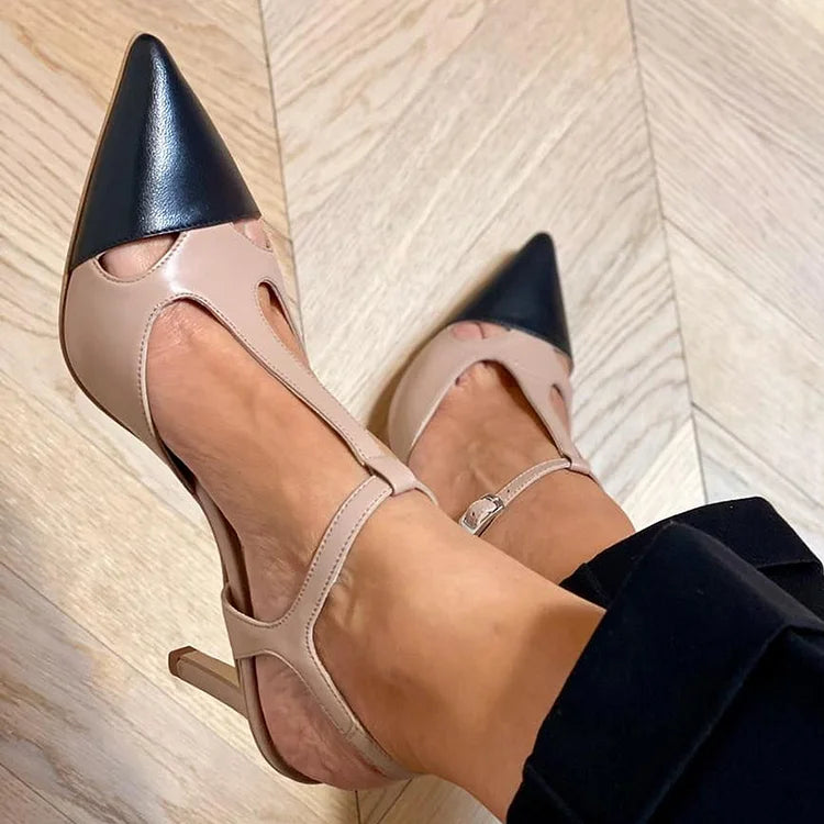 Ida | Two-Tone Pointed Pump