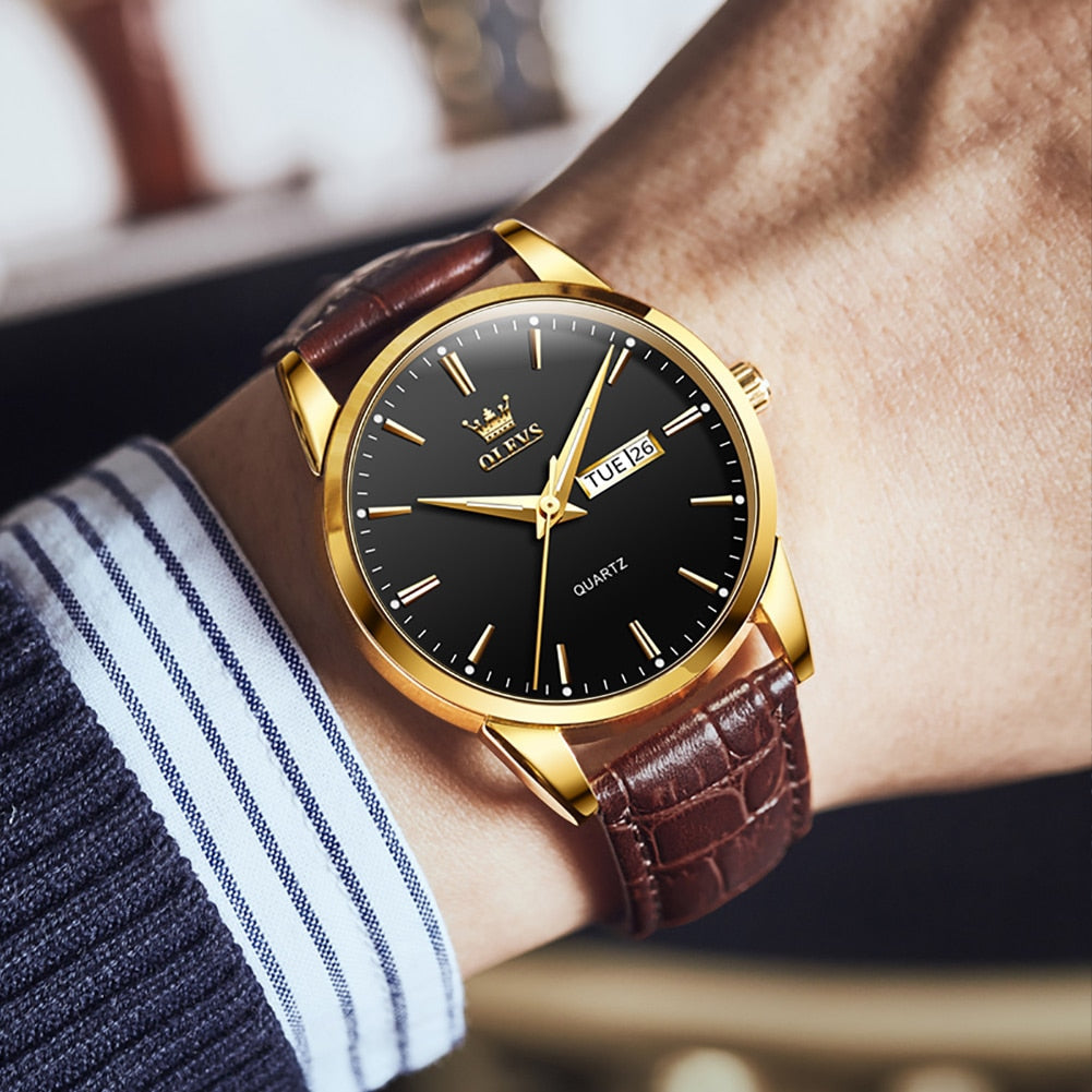 Luxury Business Leather Watch™ Olsen & Olsen