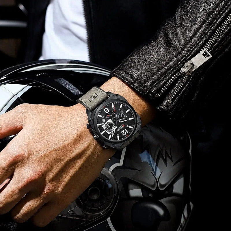 Business Leather Quartz Watch™ - Olsen & Olsen
