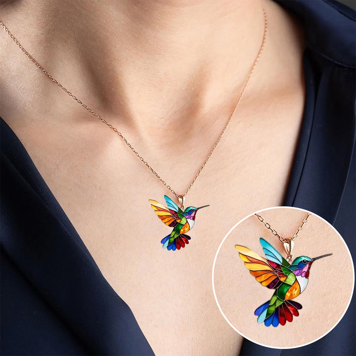 Twinkle | Elegant Hummingbird Necklace
