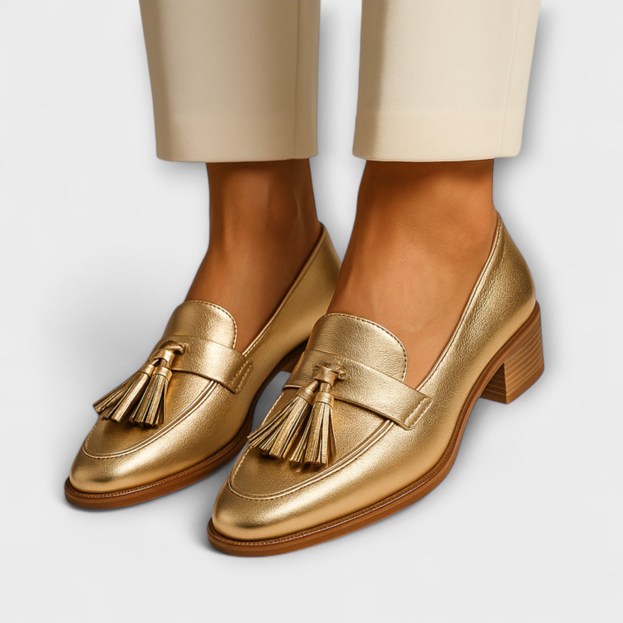 Celine - Golden Loafers