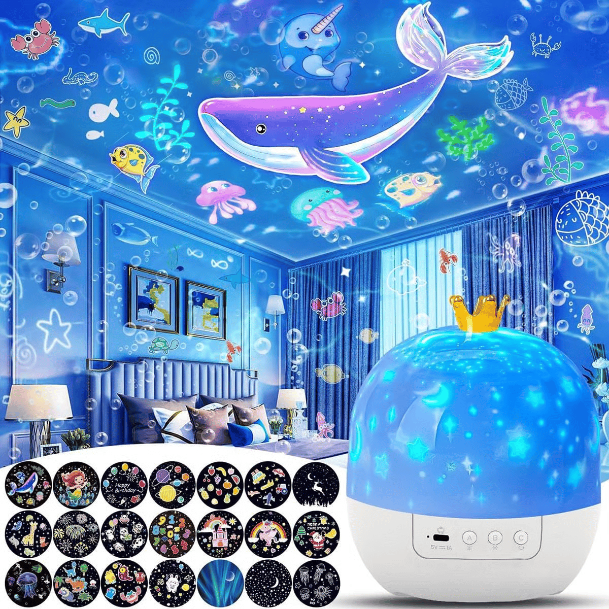 ⭐Night projector with lamp for children