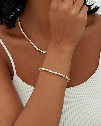 Jeri Tennis Bracelet | Gold