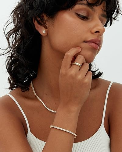 Jeri Tennis Bracelet | Gold
